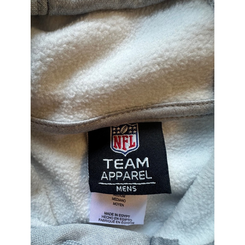 NFL Team Apparel Seattle Seahawks Hoodie Gray Mens Medium 9K1MWGF00-SEA NWT - Picture 4 of 5